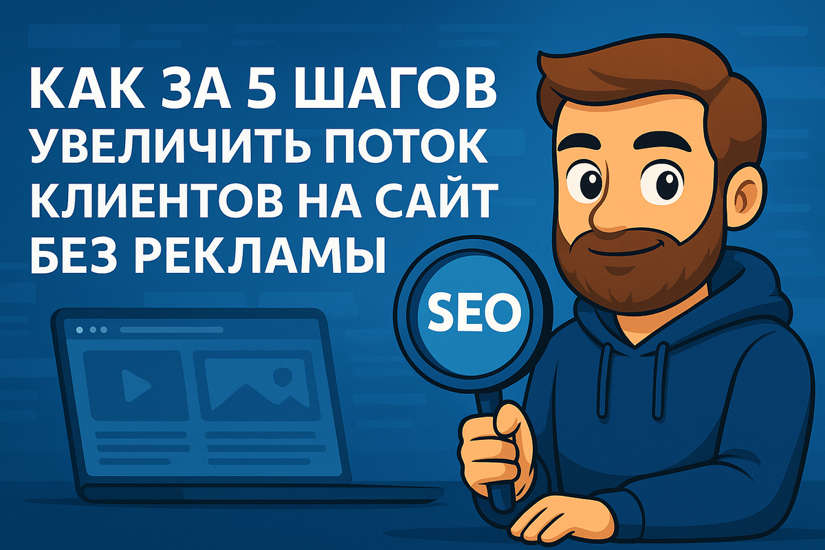 Как за 5 шагов увеличить поток клиентов на сайт без рекламы