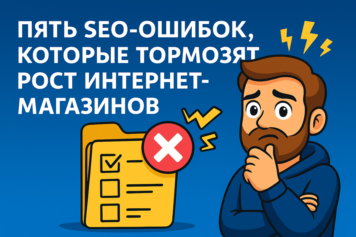 🛑 5 SEO-ошибок, которые тормозят рост интернет-магазина или как не слить бюджет и остаться без продаж
