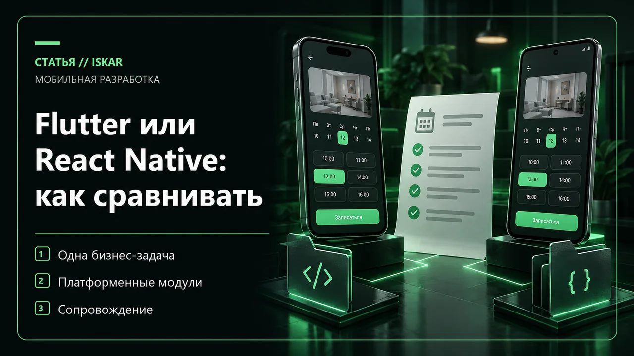 Одинаковая задача и платформенные компоненты двух подходов