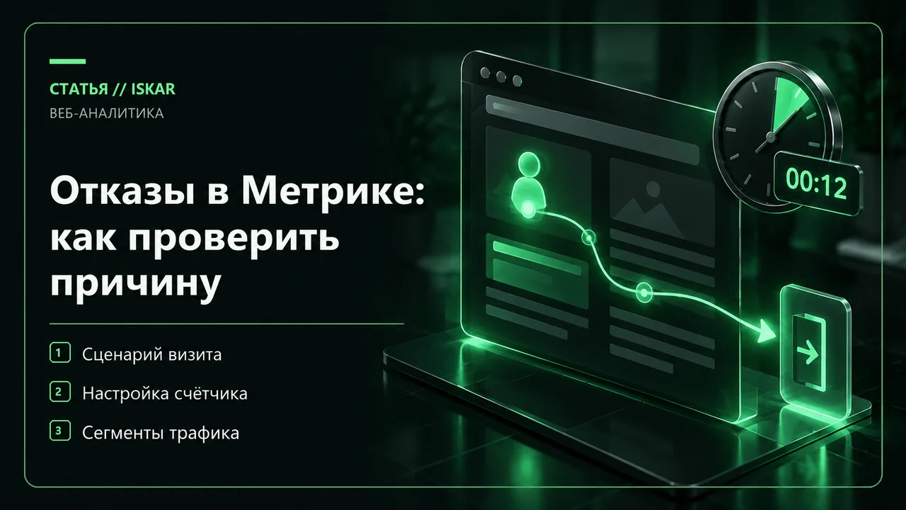 Поведение посетителя и условия регистрации визита в аналитике