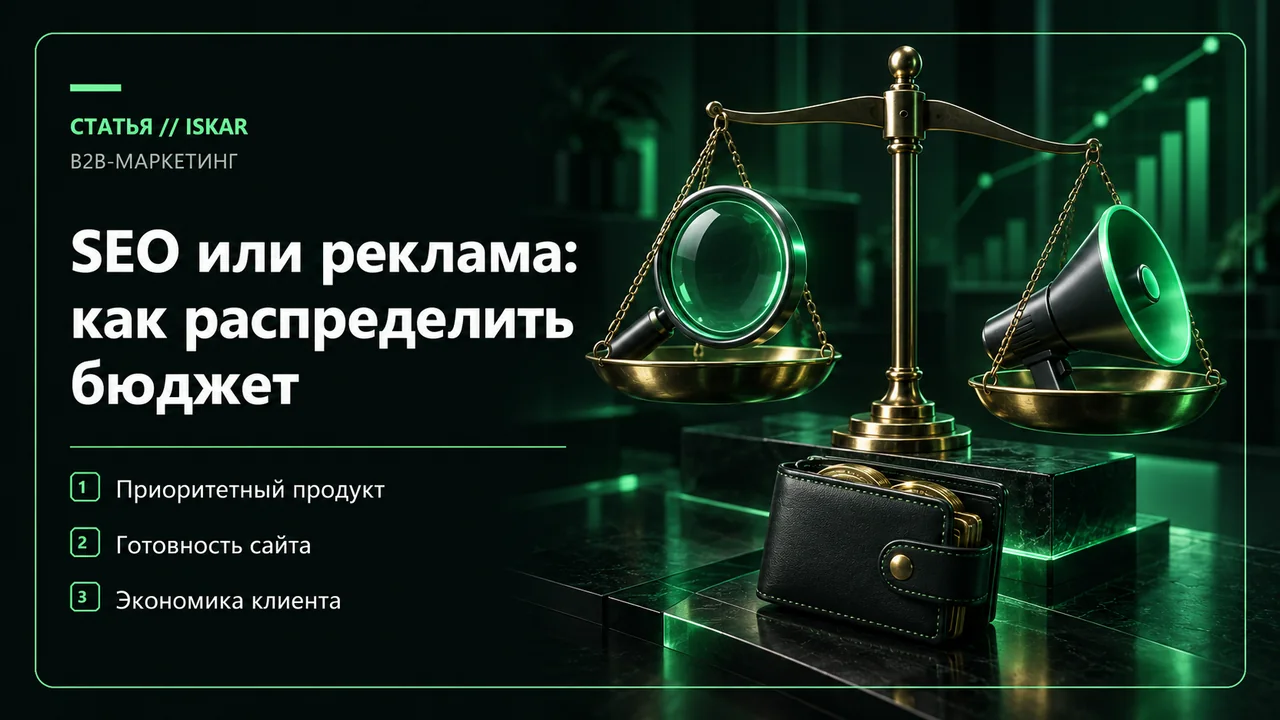 Распределение ограниченного бюджета между поиском и рекламой