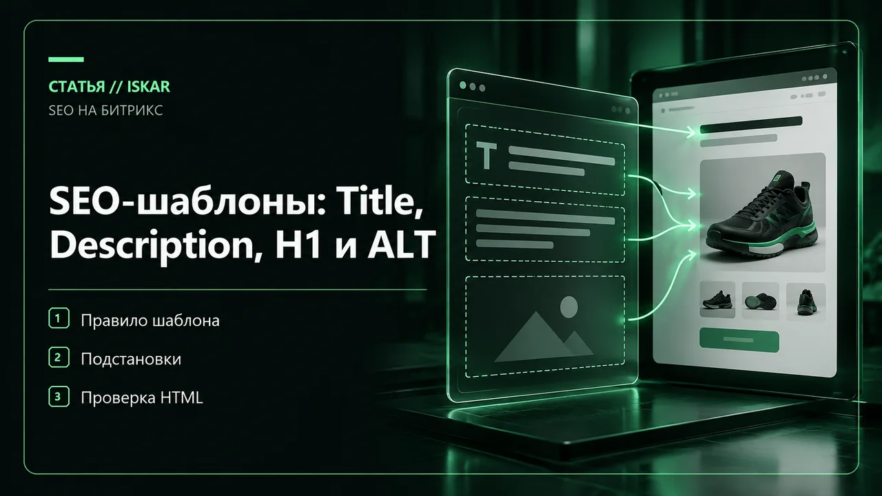Подстановка товарных данных в поля SEO-шаблона