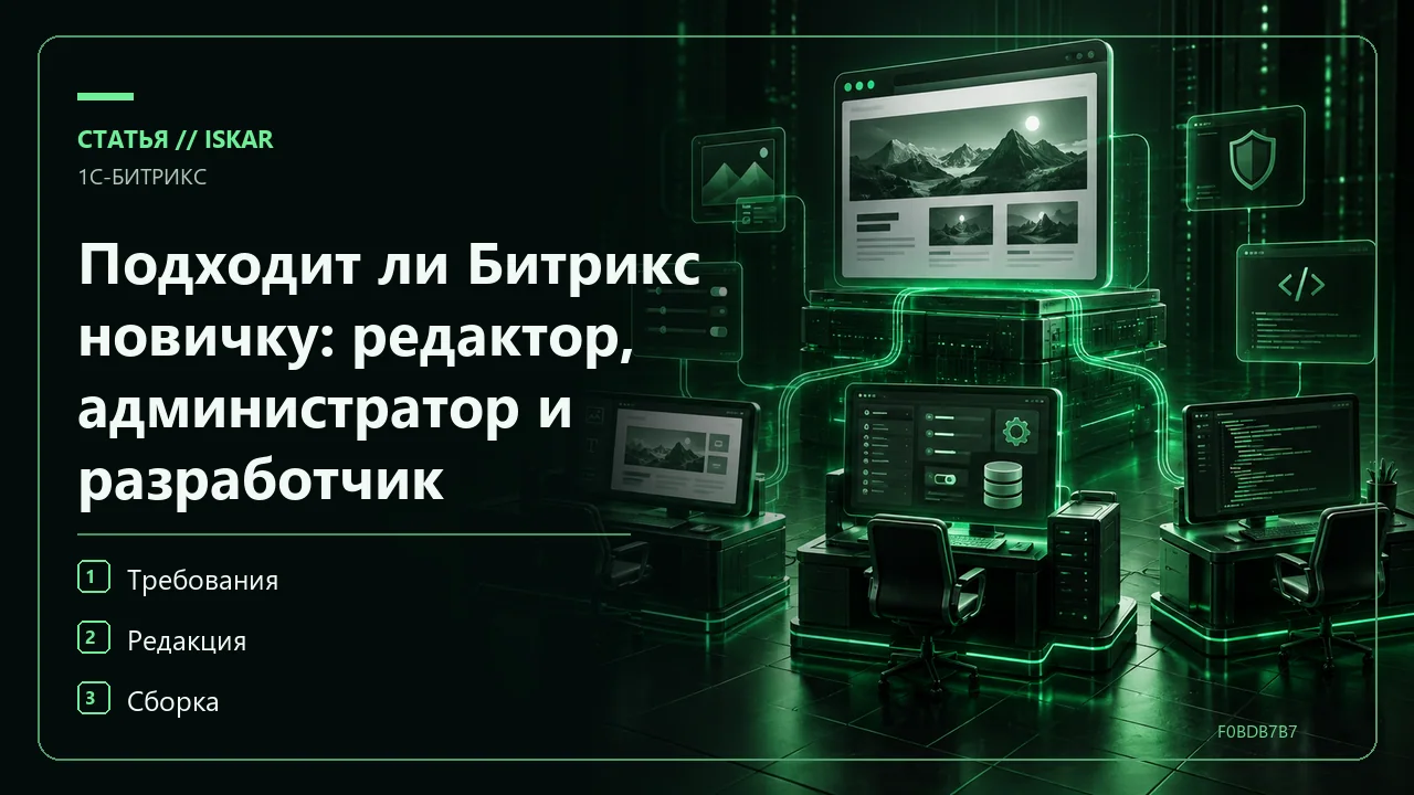 Подходит ли Битрикс новичку: редактор, администратор и разработчик фото