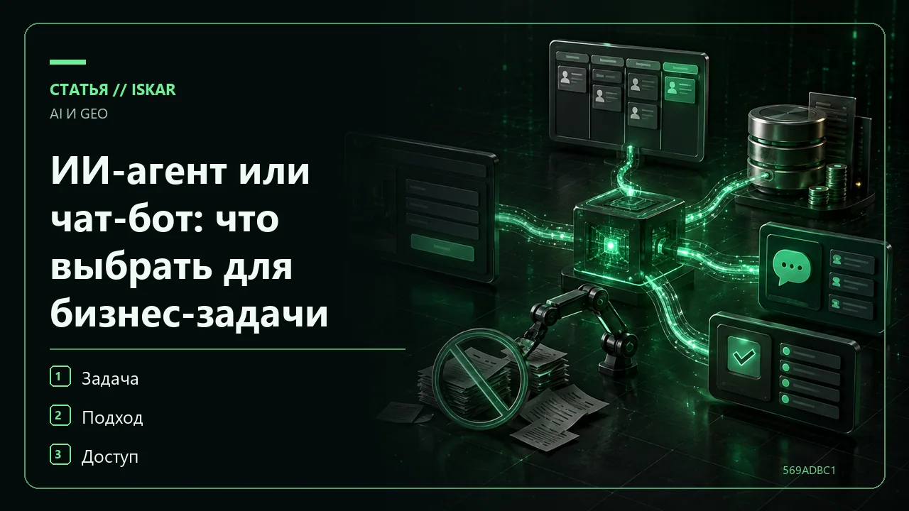ИИ-агент или чат-бот: что выбрать для бизнес-задачи фото