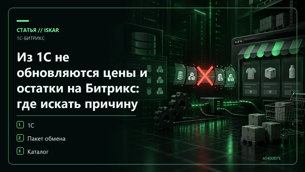 Из 1С не обновляются цены и остатки на Битрикс: где искать причину фото Из 1С не обновляются цены и остатки на Битрикс: где искать причину фото