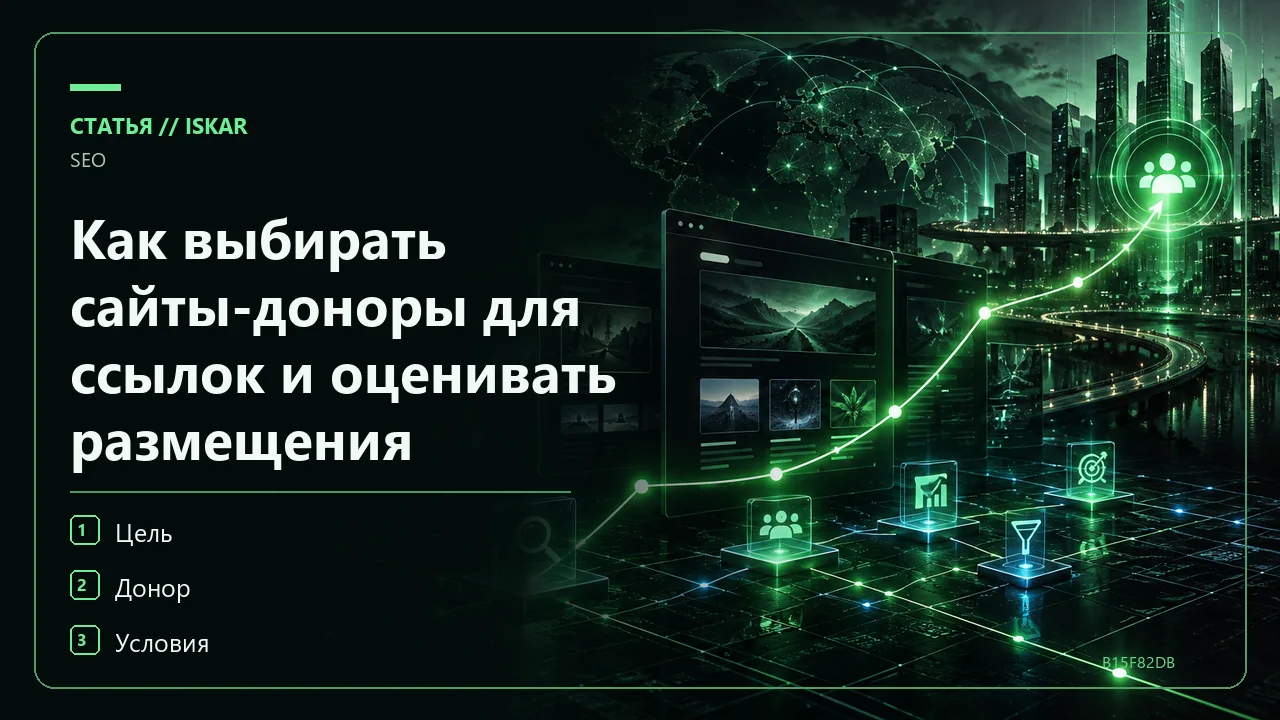 Как выбирать сайты-доноры для ссылок и оценивать размещения фото