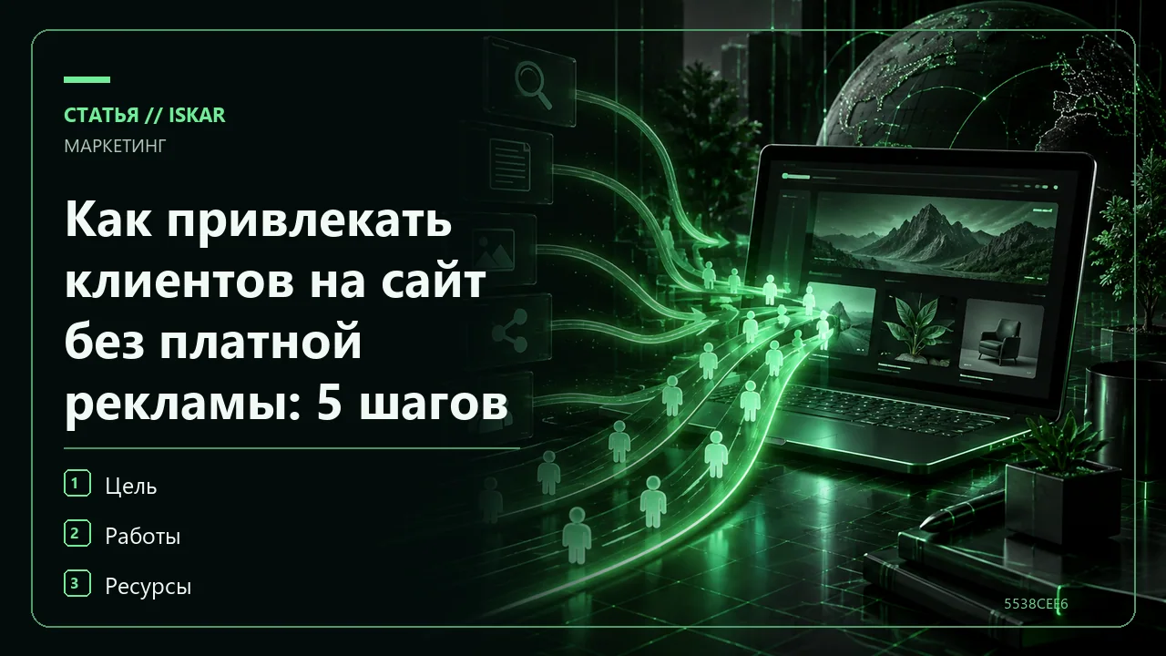 Как привлекать клиентов на сайт без платной рекламы: 5 шагов фото