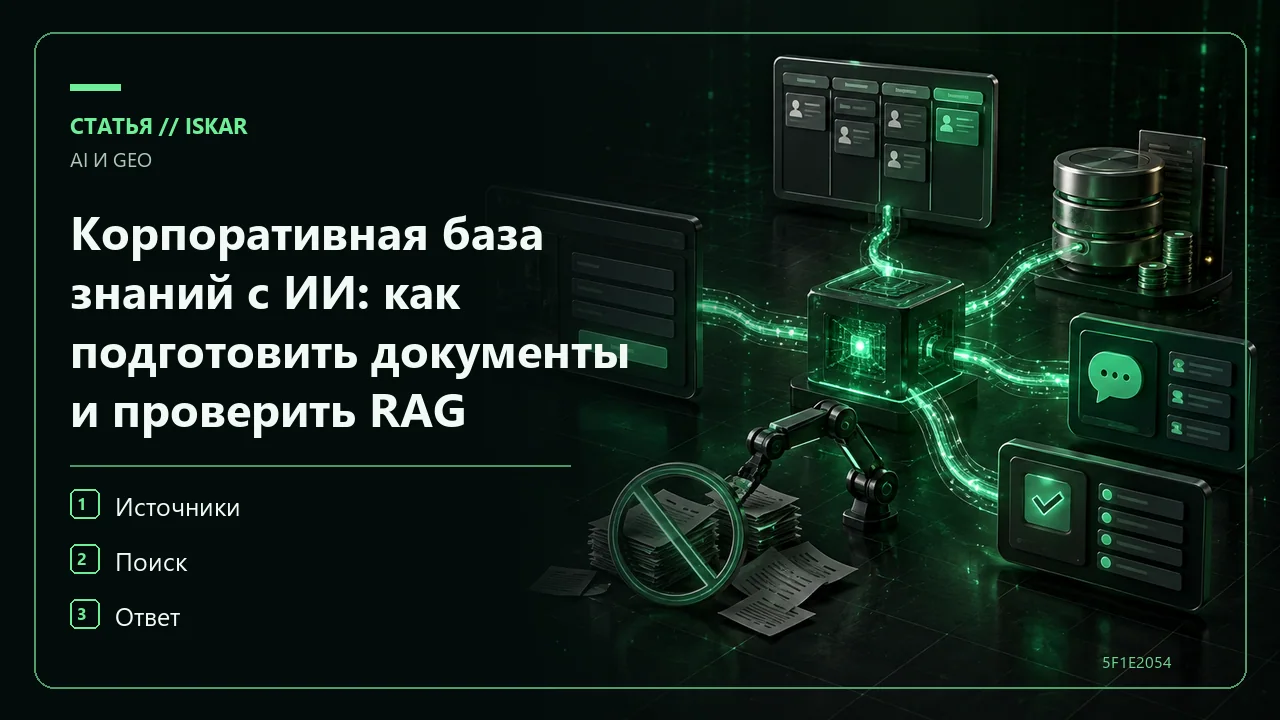 Корпоративная база знаний с ИИ: как подготовить документы и проверить RAG фото
