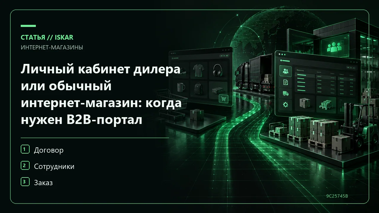 Личный кабинет дилера или обычный интернет-магазин: когда нужен B2B-портал фото