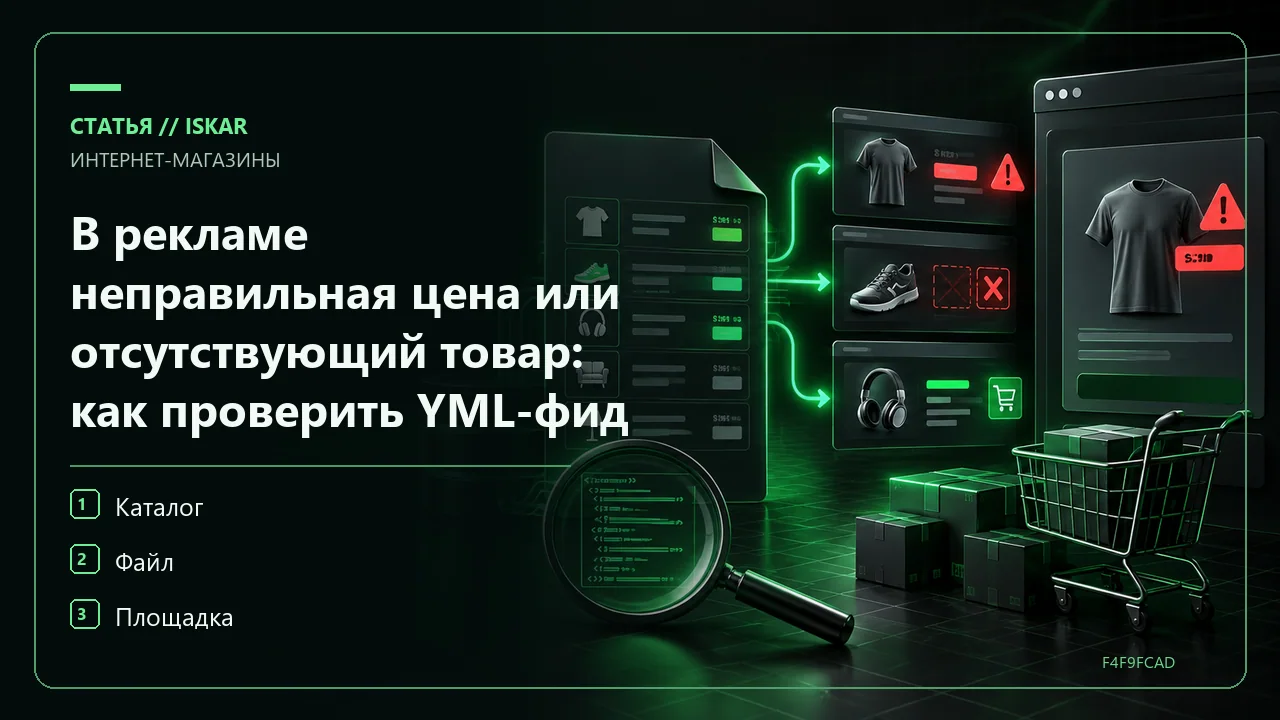 В рекламе неправильная цена или отсутствующий товар: как проверить YML-фид фото