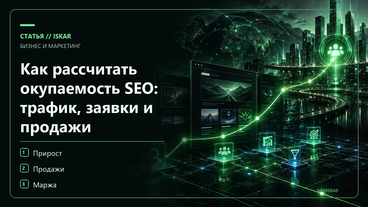 Как рассчитать окупаемость SEO: трафик, заявки и продажи фото