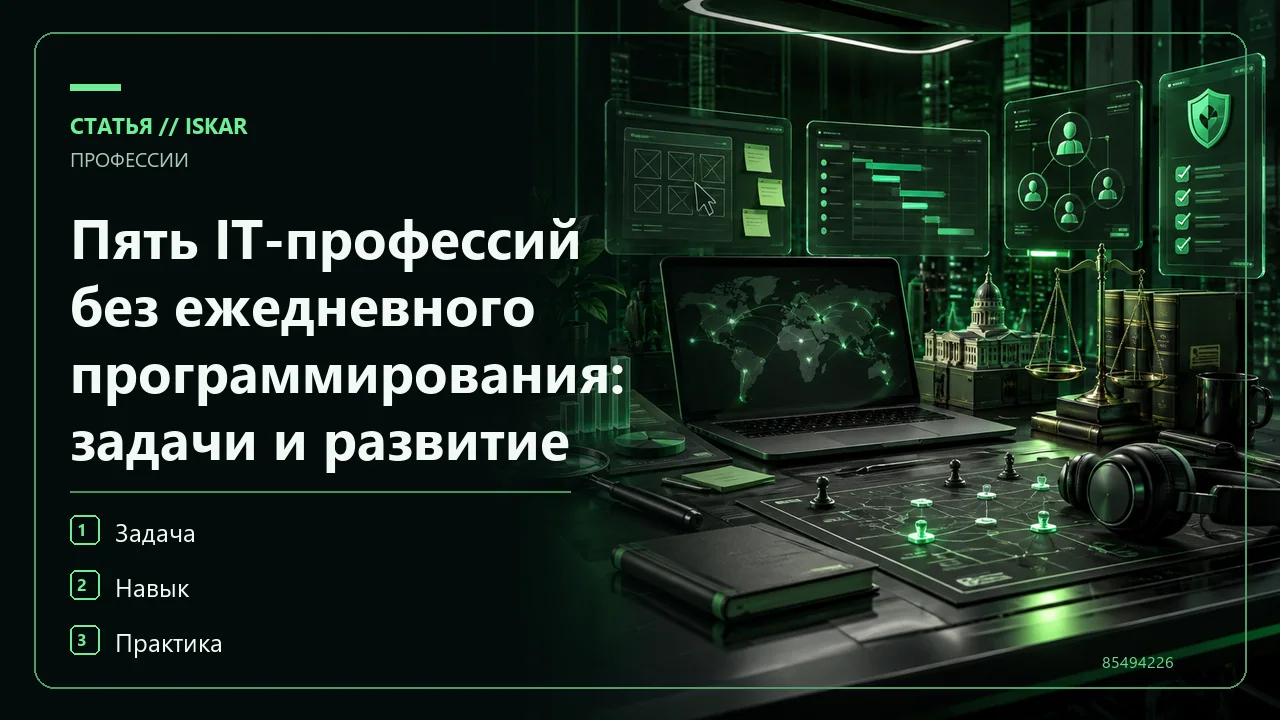 Пять IT-профессий без ежедневного программирования: задачи и развитие фото