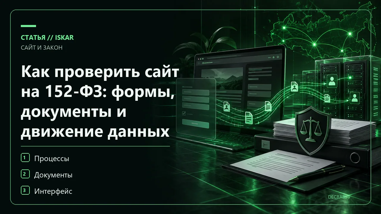 Как проверить сайт на 152-ФЗ: формы, документы и движение данных фото Как проверить сайт на 152-ФЗ: формы, документы и движение данных фото