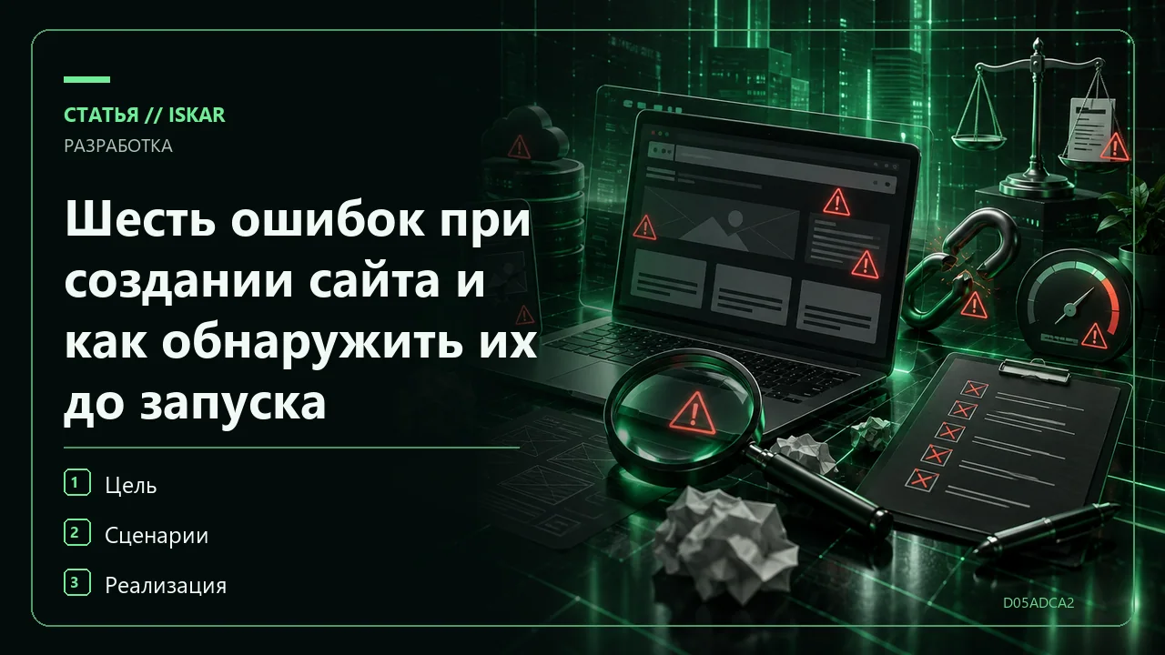 Шесть ошибок при создании сайта и как обнаружить их до запуска фото Шесть ошибок при создании сайта и как обнаружить их до запуска фото