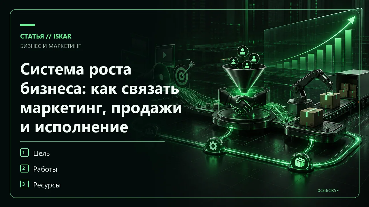 Система роста бизнеса: как связать маркетинг, продажи и исполнение фото