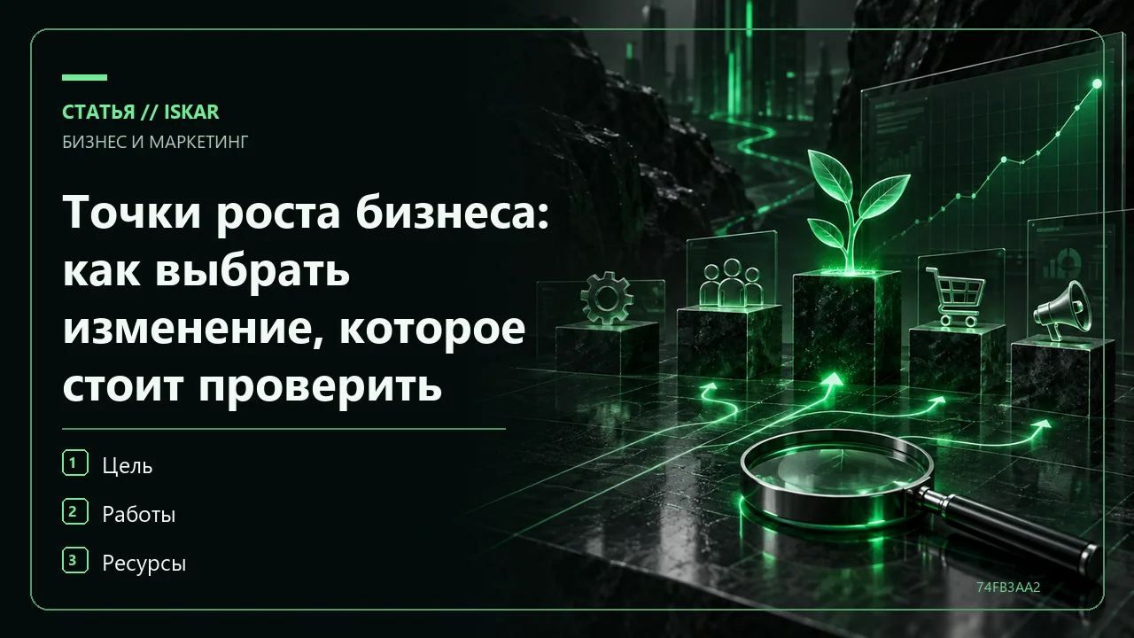 Точки роста бизнеса: как выбрать изменение, которое стоит проверить фото