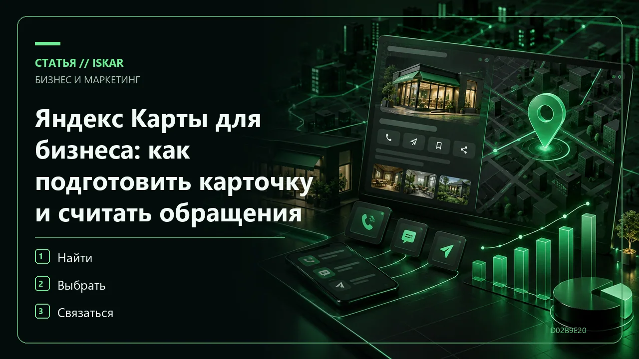 Яндекс Карты для бизнеса: как подготовить карточку и считать обращения фото
