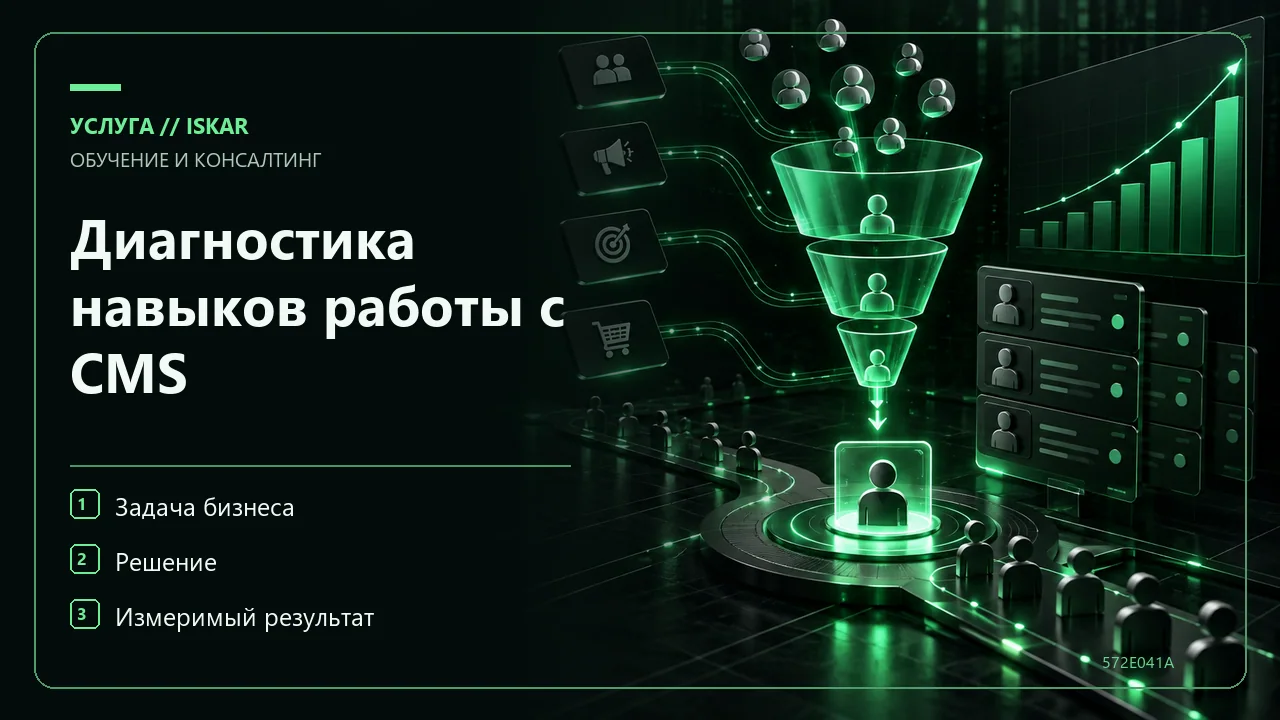 Диагностика навыков работы с CMS фото