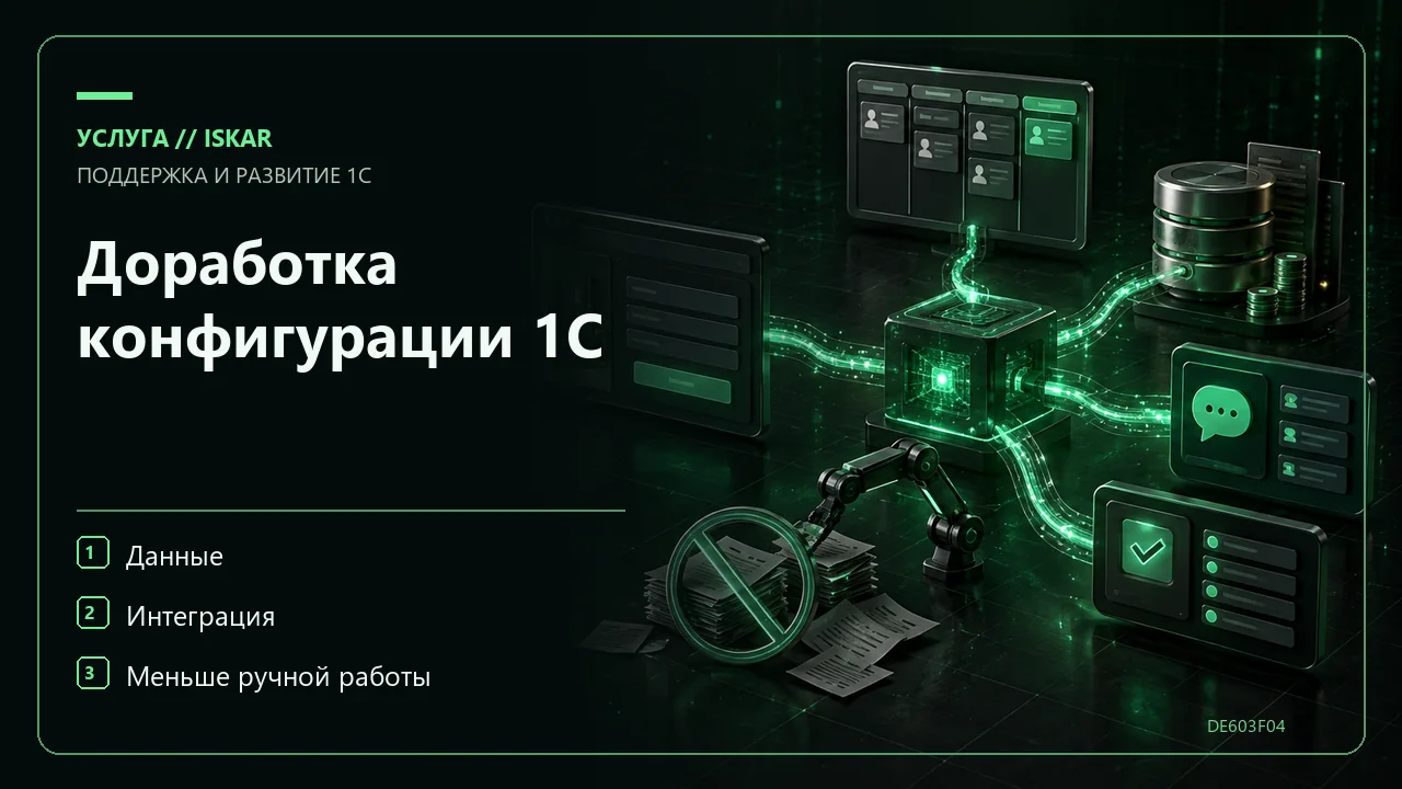 Доработка конфигурации 1С фото
