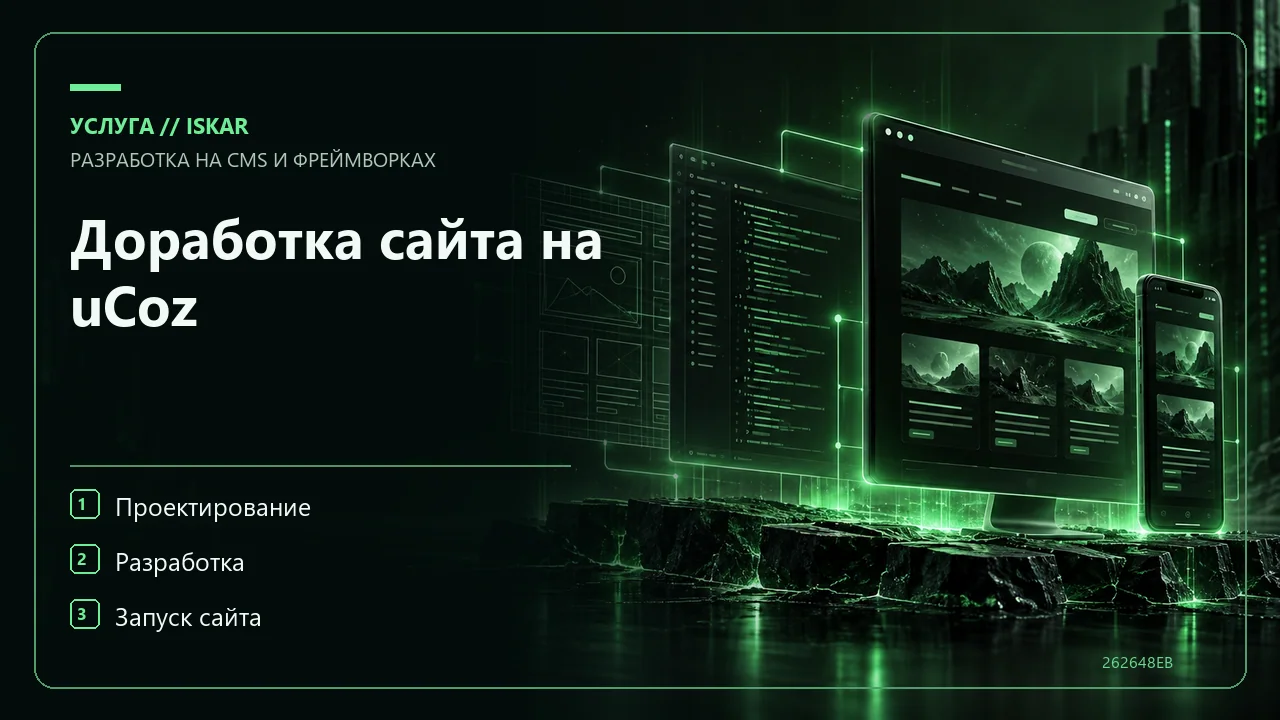 Доработка сайта на uCoz фото