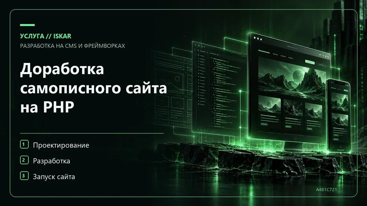 Доработка самописного сайта на PHP фото