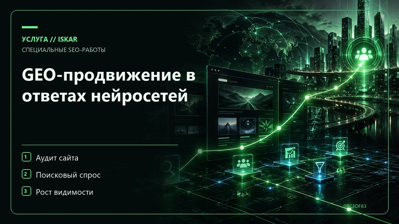 GEO-продвижение в ответах нейросетей фото
