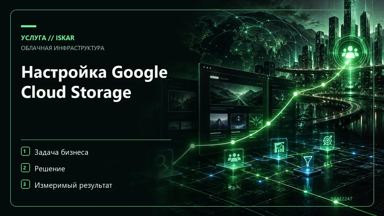 Настройка Google Cloud Storage фото