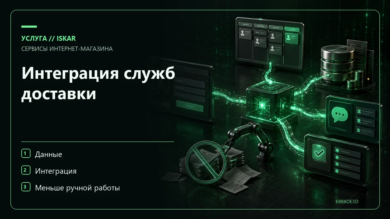Интеграция служб доставки фото