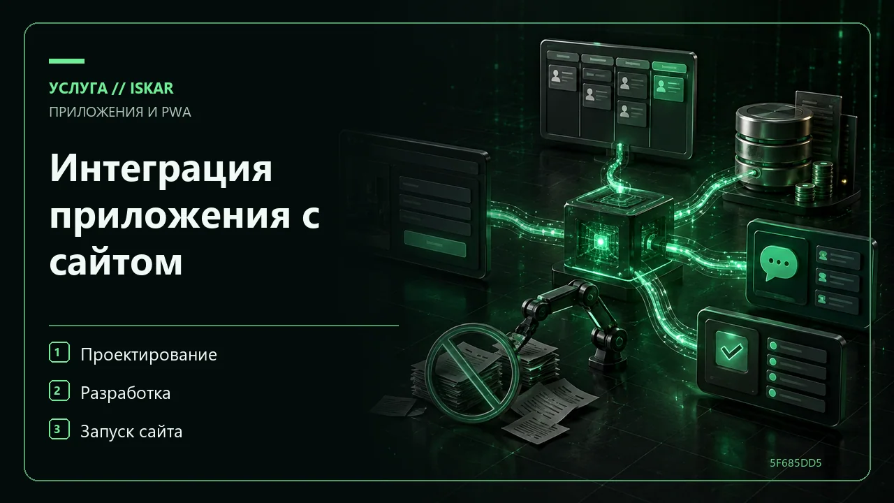 Интеграция приложения с сайтом фото