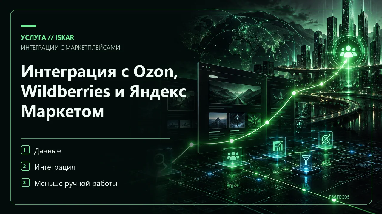 Интеграция с Ozon, Wildberries и Яндекс Маркетом фото
