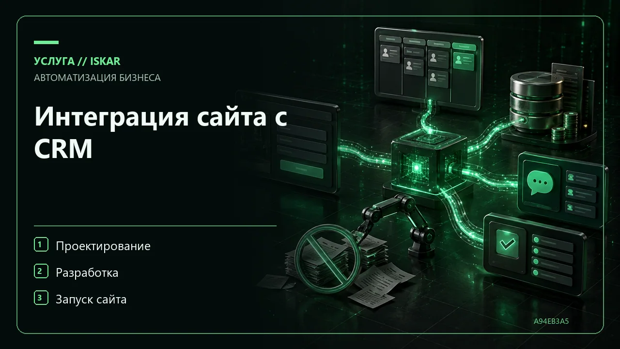 Интеграция сайта с CRM фото
