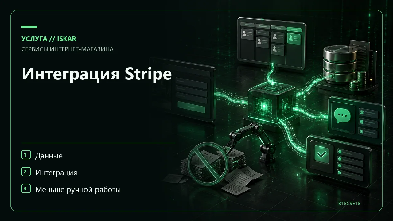 Интеграция Stripe фото