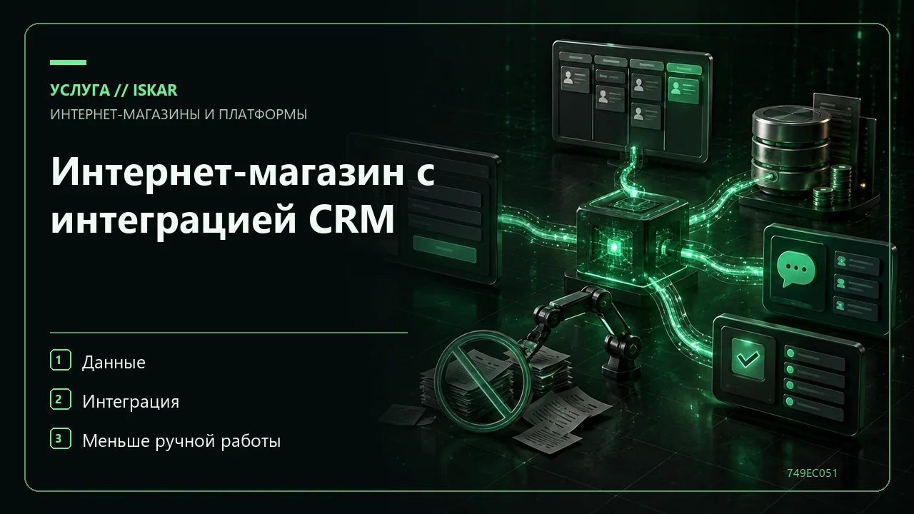 Интернет-магазин с интеграцией CRM фото