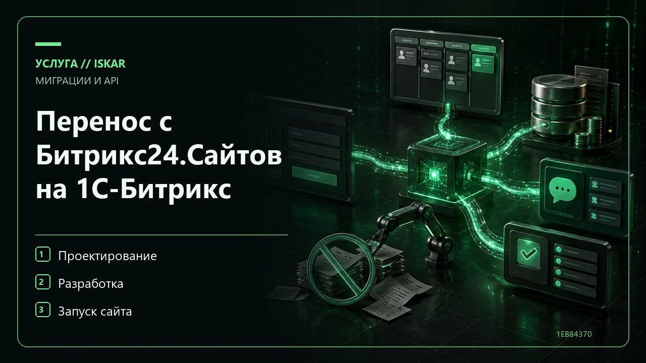 Перенос с Битрикс24.Сайтов на 1С-Битрикс фото