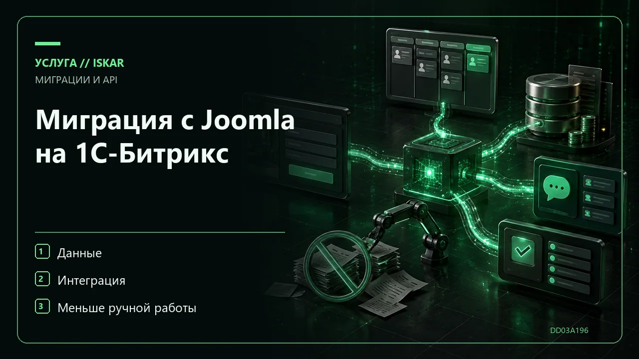 Миграция с Joomla на 1С-Битрикс фото