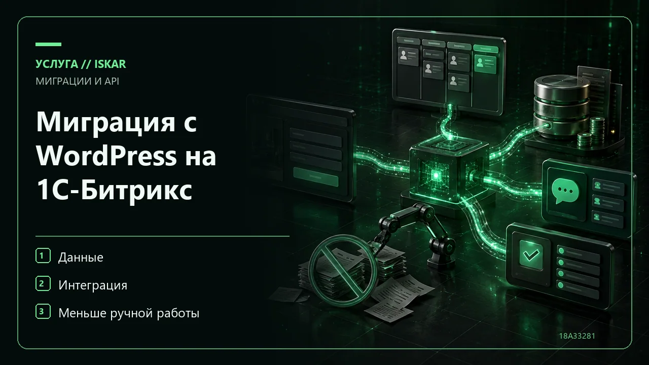 Миграция с WordPress на 1С-Битрикс фото