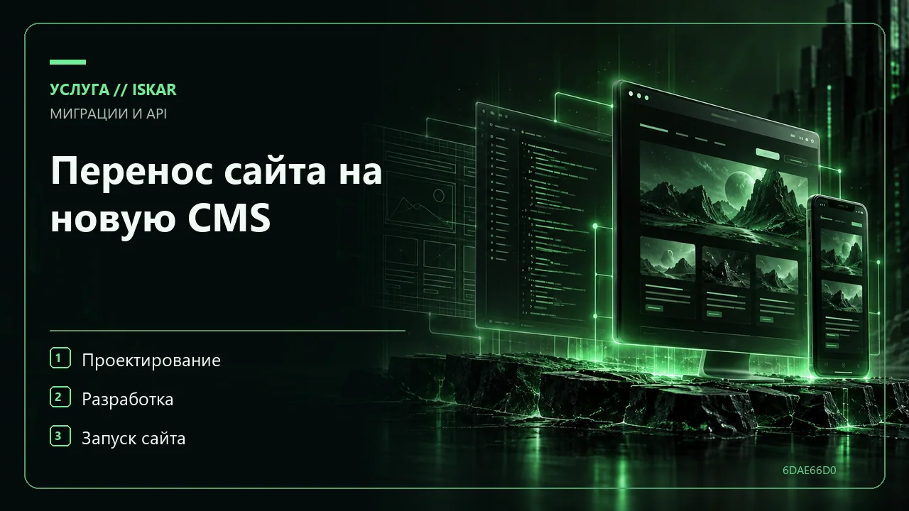 Перенос сайта на новую CMS фото