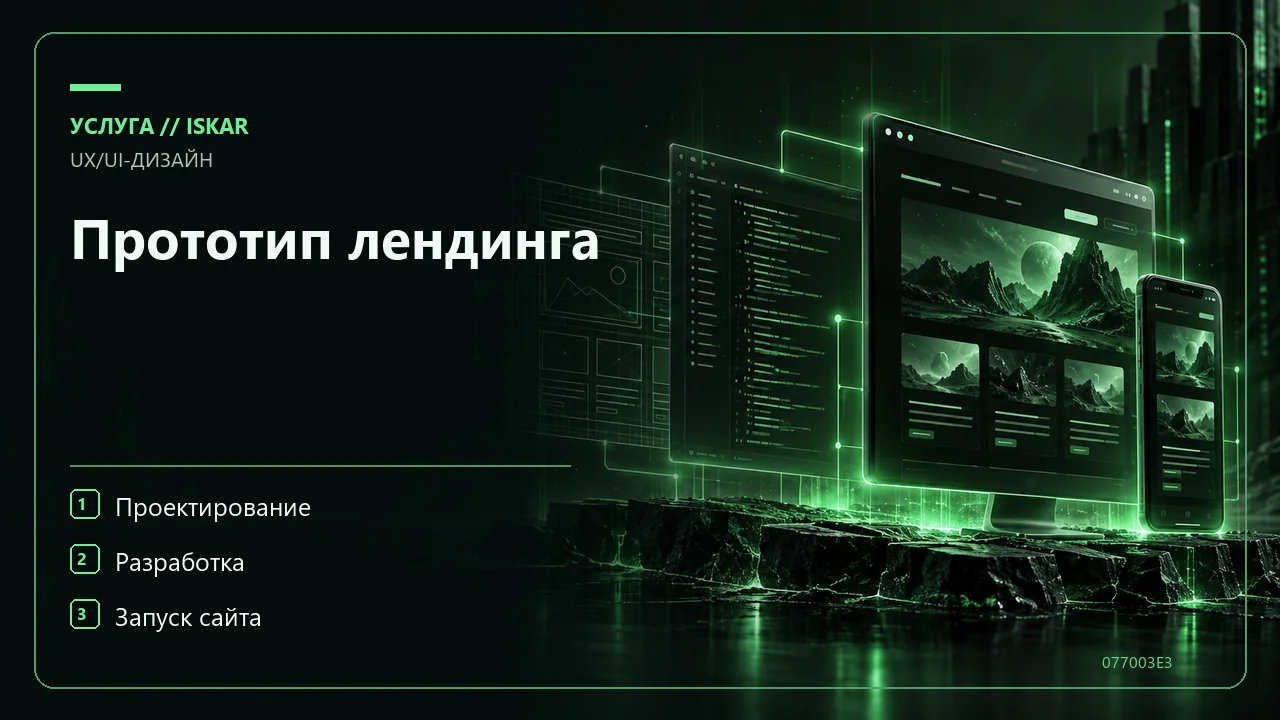 Прототип лендинга фото