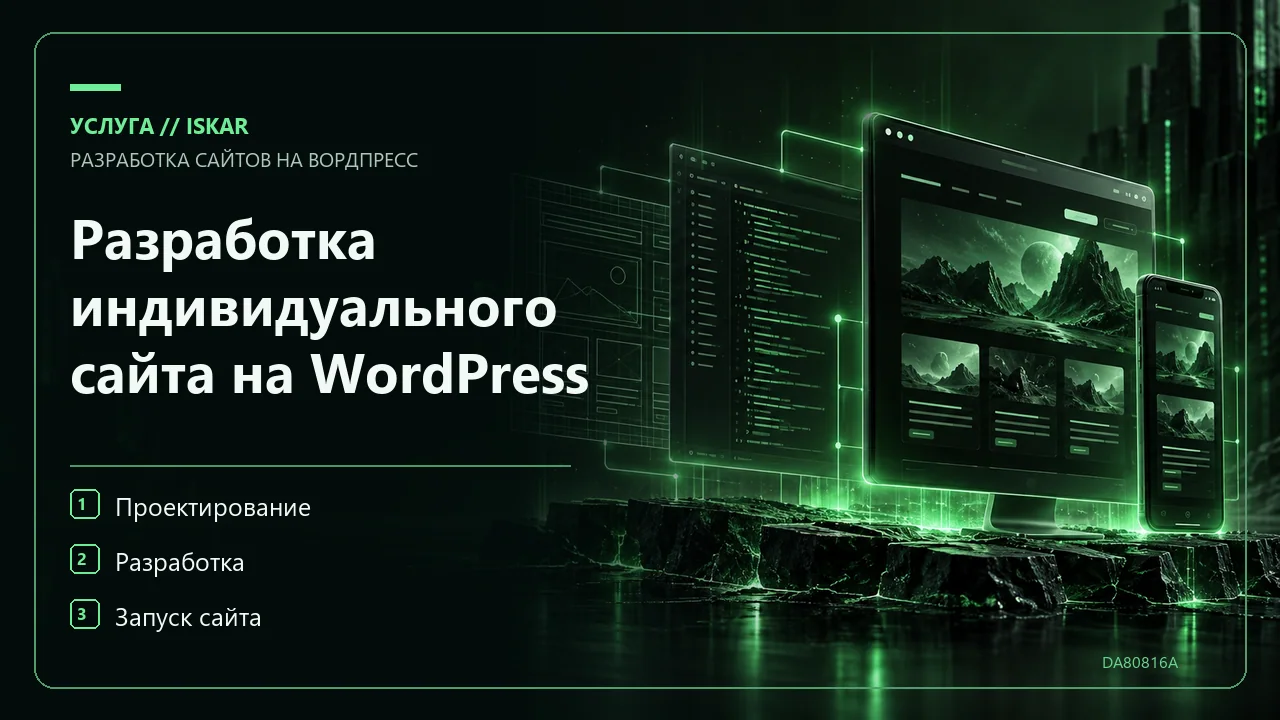 Разработка индивидуального сайта на WordPress фото