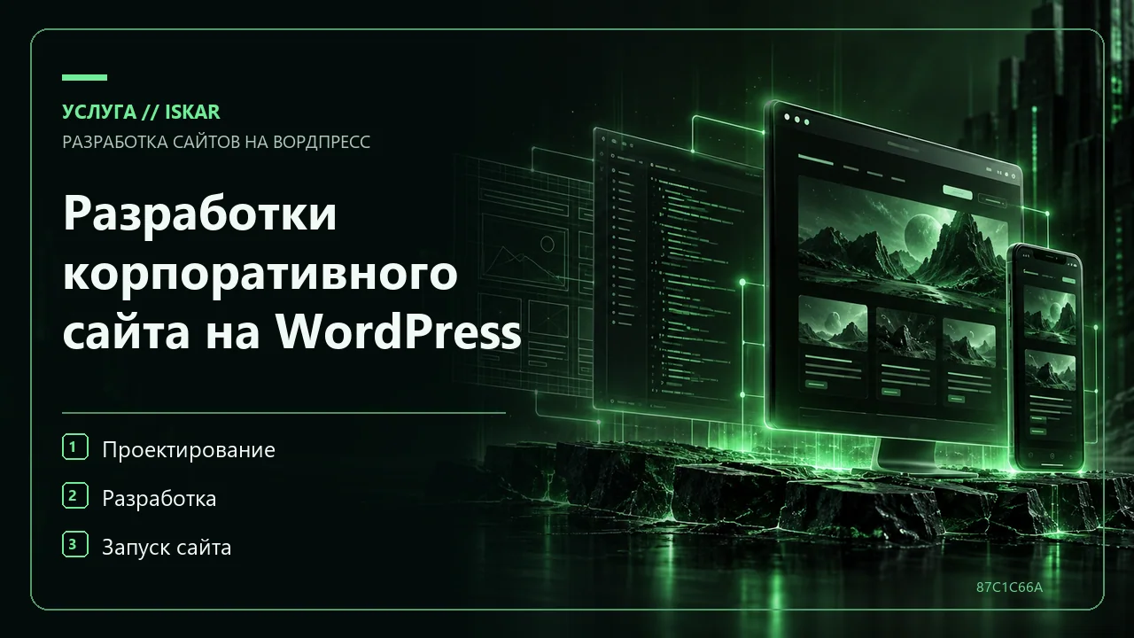 Разработки корпоративного сайта на WordPress фото