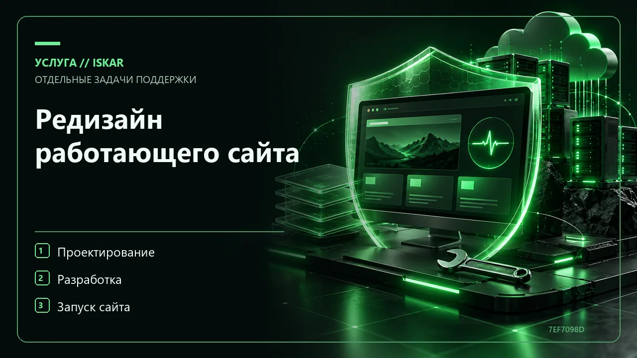 Редизайн работающего сайта фото
