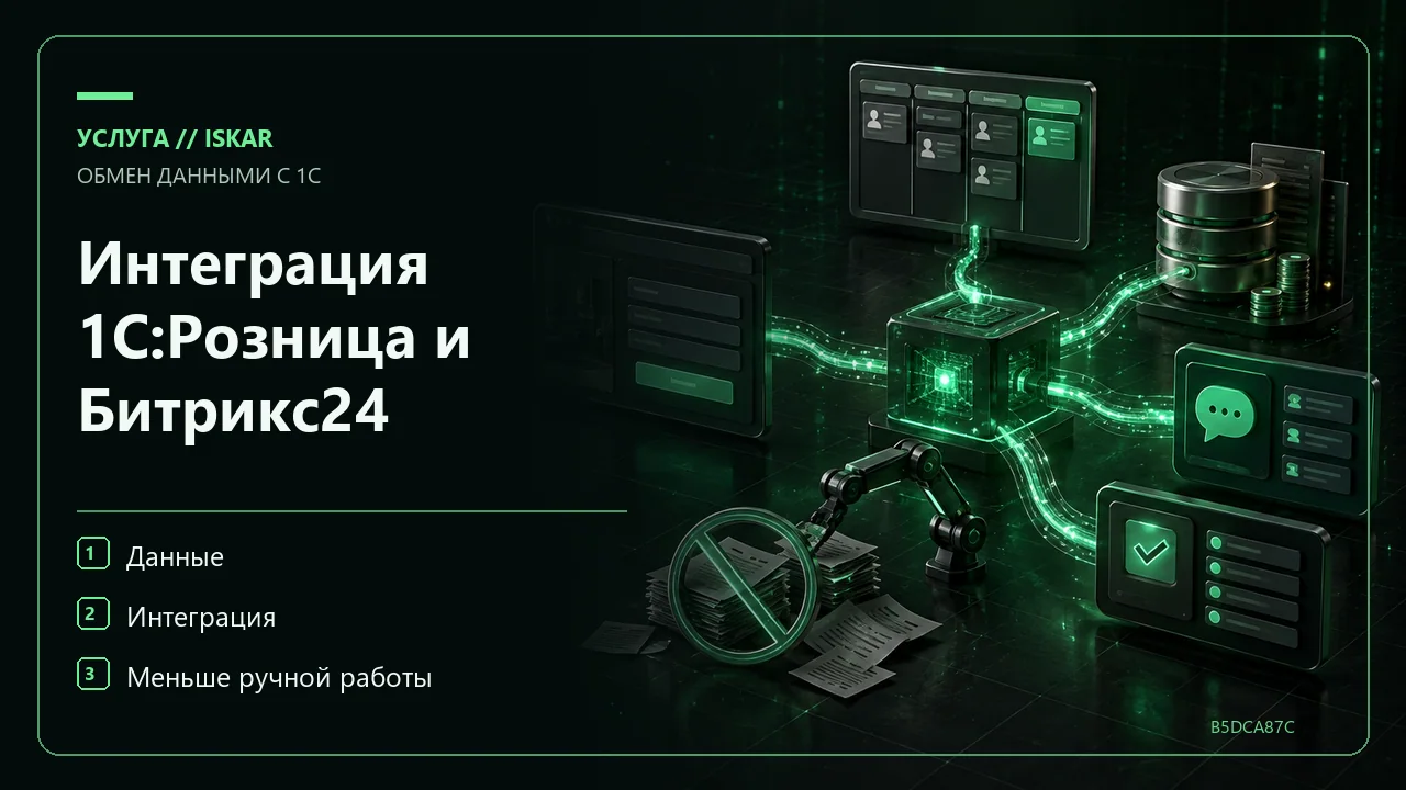 Интеграция 1С:Розница и Битрикс24 фото