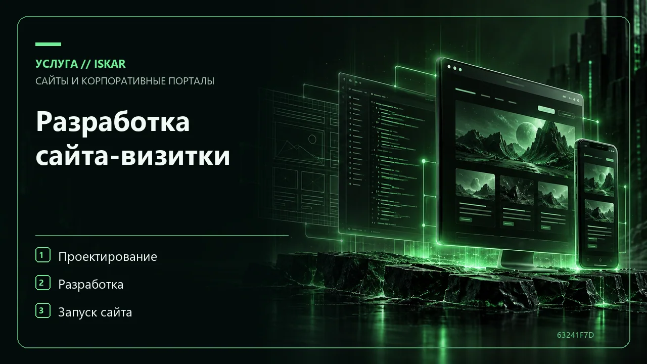 Разработка сайта-визитки фото