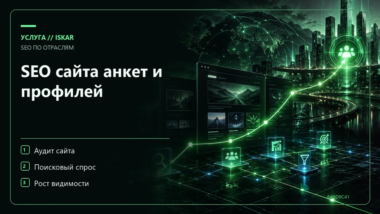 SEO сайта анкет и профилей фото