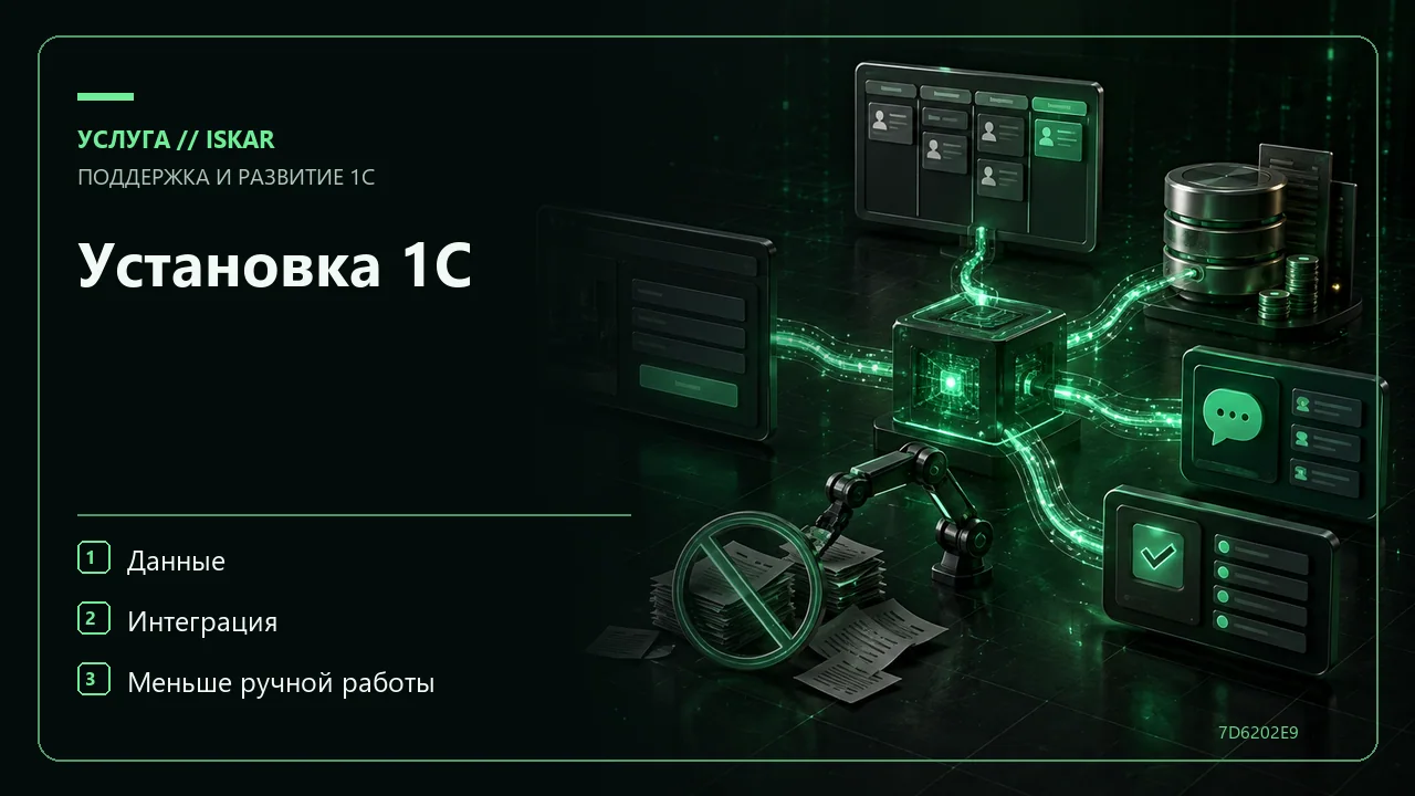 Установка 1С фото