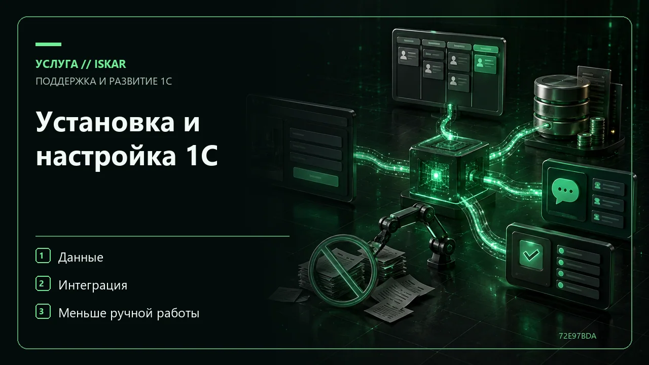Установка и настройка 1С фото