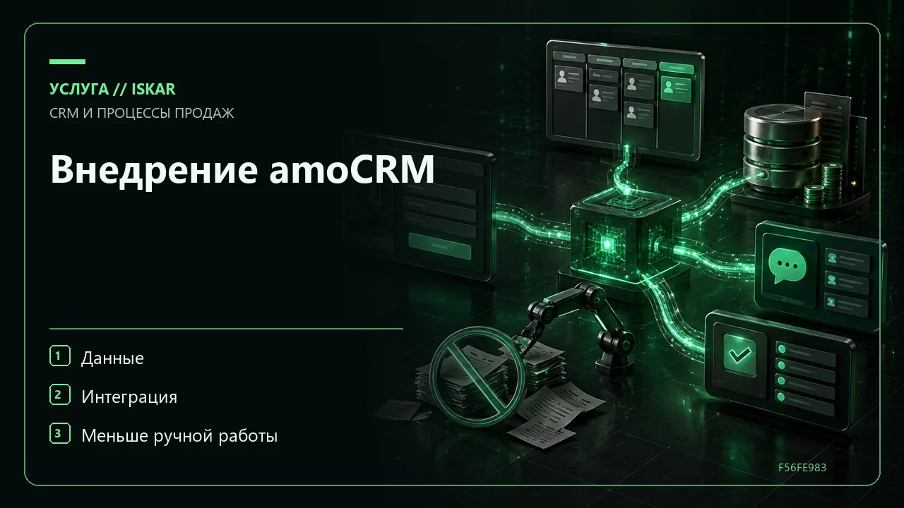 Внедрение amoCRM фото