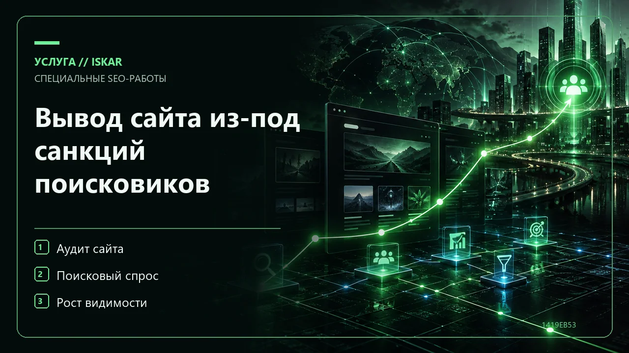 Вывод сайта из-под санкций поисковиков фото