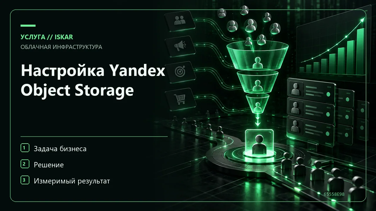 Настройка Yandex Object Storage фото